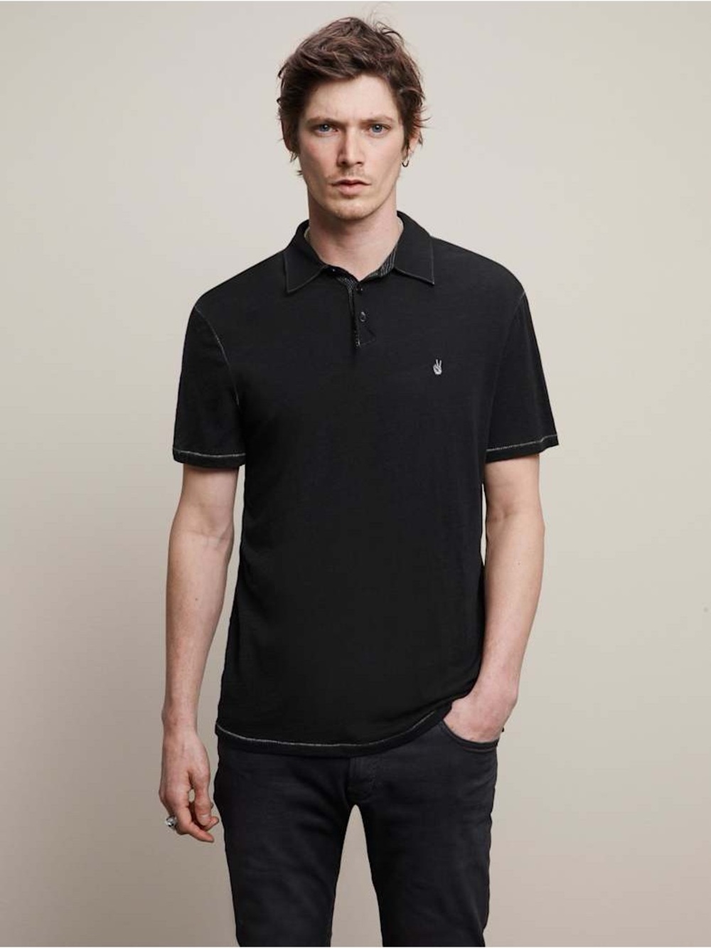 NWT John Varvatos Peace Polo Size M